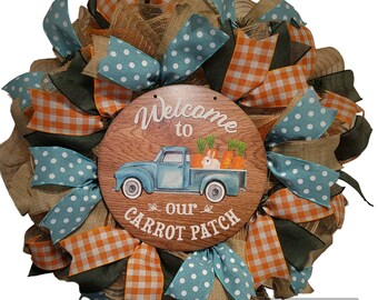 Easter carrot wreath