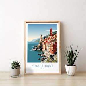 Cinque Terre Travel Print - Cinque Terre Poster, Italy Poster, Italy Coast, Italian Villa, Manarola, Vernazza, Riomaggiore