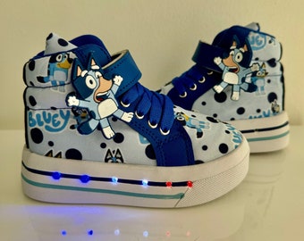 Bluey Puppy light up inspired sneakers