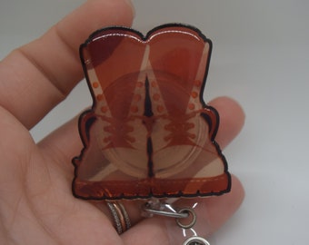 Combat Boots Badge Reel