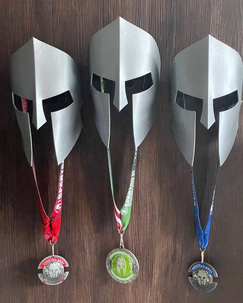 Spartan Themed Medal Display Etsy
