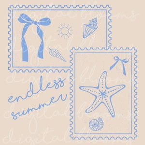 Sellos de verano infinito (SVG - PNG)