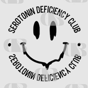 Serotonin Deficiency SVG - PNG - Mental Health T-Shirt