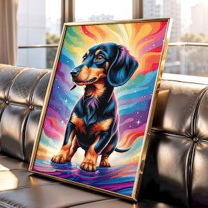 Dachshund Print, Sausage Dog Print, Dachshund Gift, Dachshund Poster, Vintage Dog Prints, Dachshund Gift, Wiener Dog Print, Dog Owner Gift