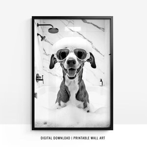Greyhound Wall Art, Greyhound Toilet Print, Greyhound Poster, Funny Bathroom Decor, Greyhound Print, Dog Art, Dog Gift, Printable, DIGITAL