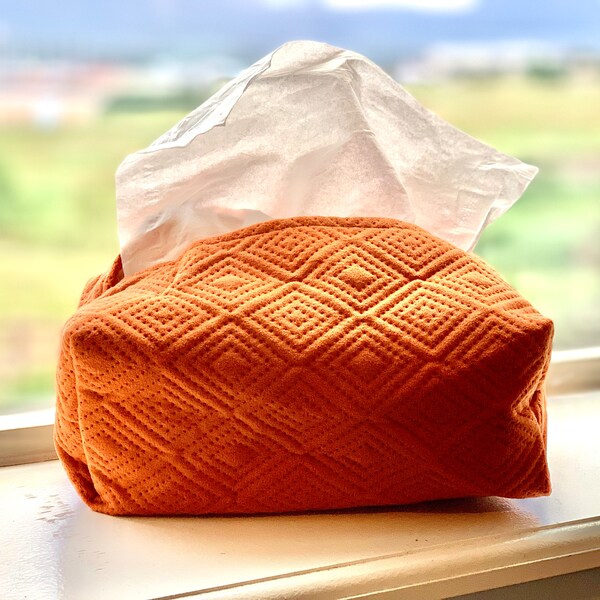Quilted Tissue Box Covers Etsy