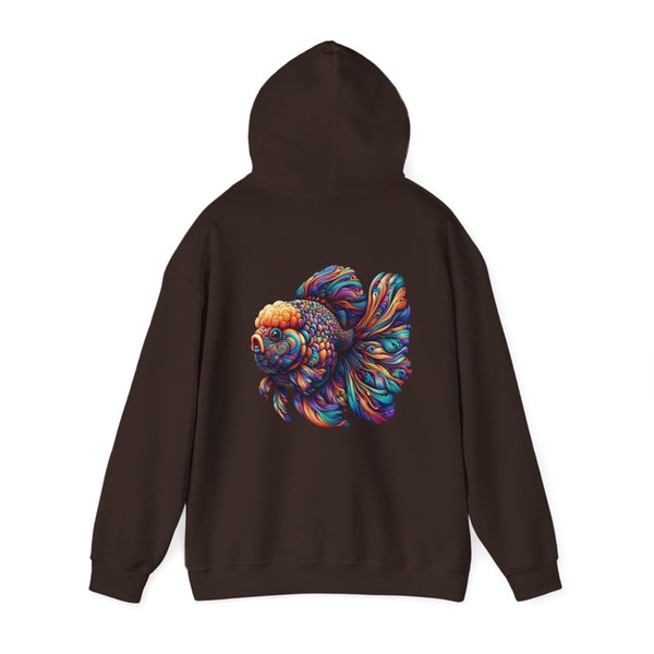 Unisex Psychedelic Rave Fish Hoodie