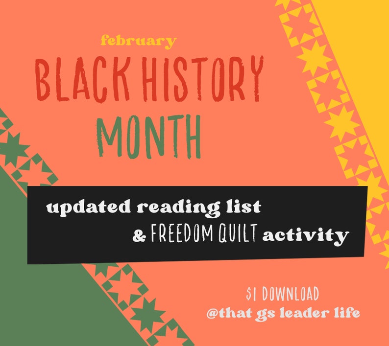 Black History Month GS Printable - Reading List &amp; Freedom Quilt ...