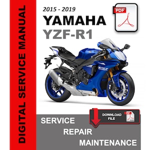 Yamaha R1 YZF-R1 2015 - 2019 Service Repair Maintenance Manual R1M