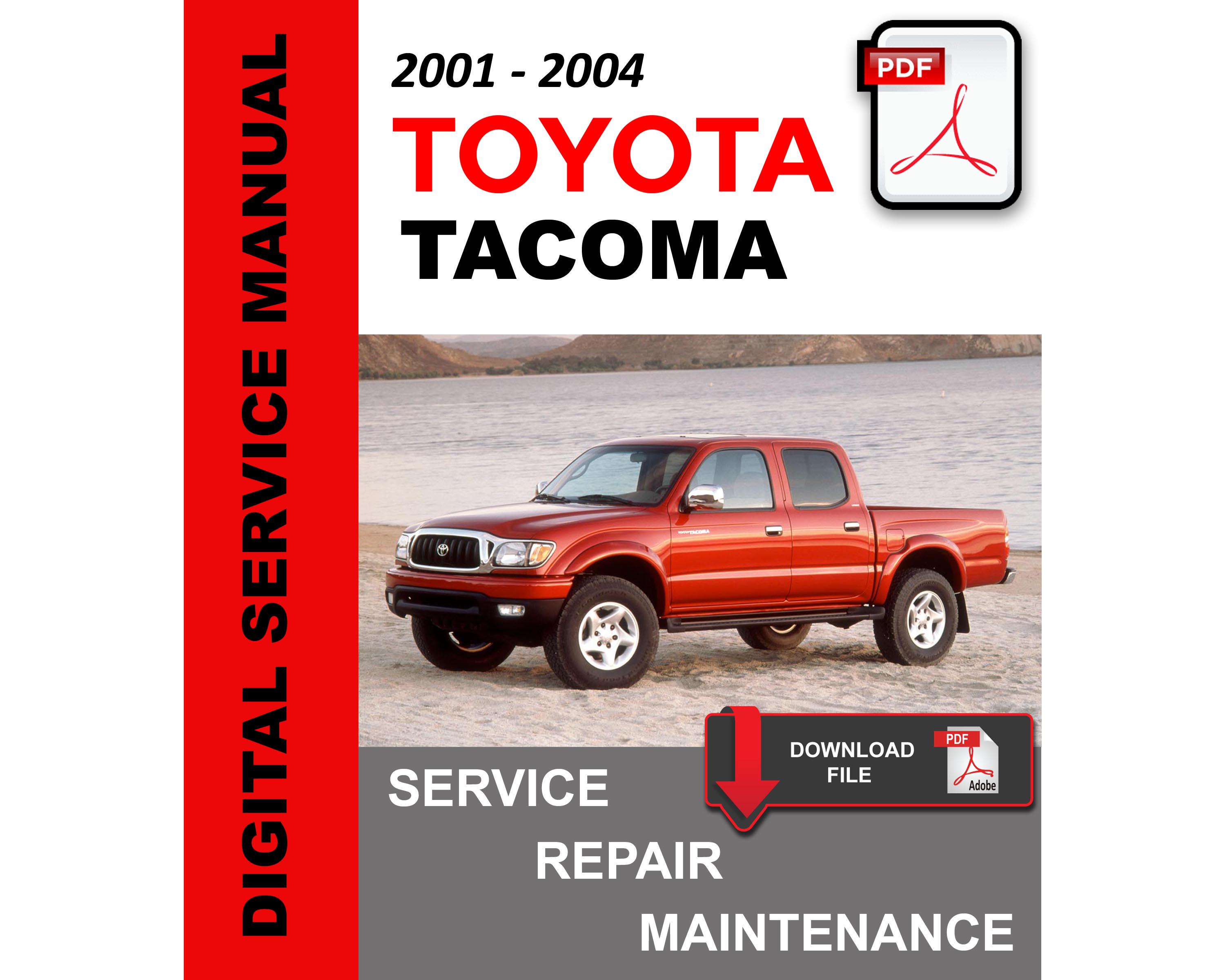 2001 Toyota Tacoma Owner's Manual – Original OEM User Guide By Bishko