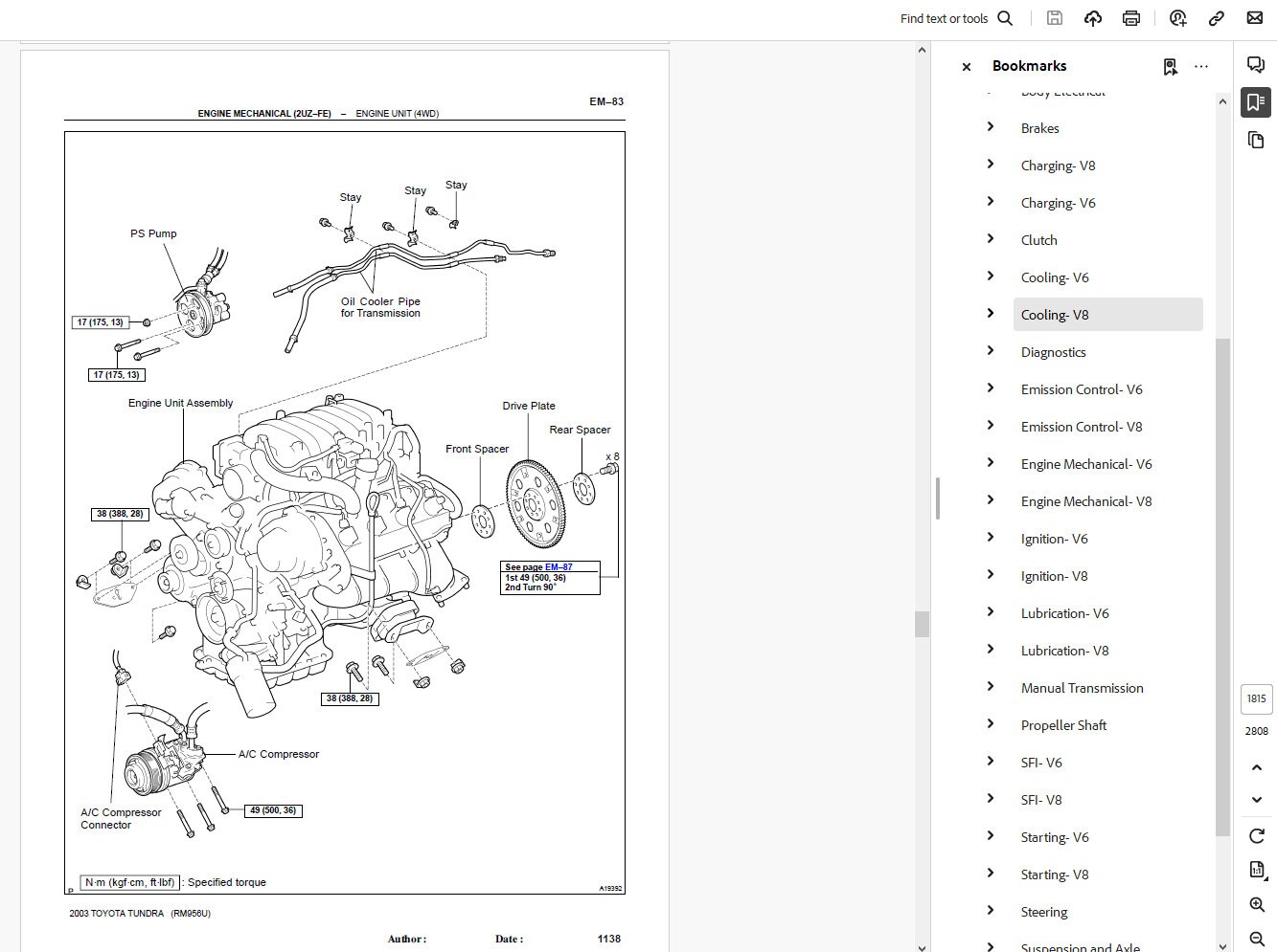 thumbnail interactive-video image 1 of 2000 Toyota Tundra Original Shop Service Repair Manual – Bishko Publishing, Paper Media 1 of 4