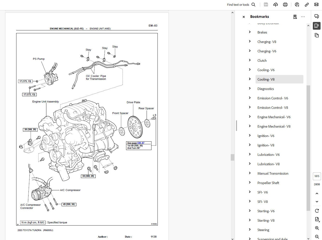 2000 Toyota Tundra Original Shop Service Repair Manual – Bishko Publishing, Paper Media