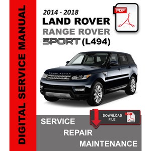 ランドローバー レンジローバー スポーツ 2014 - 2018 L494 サービス 修理 ワークショップ メンテナンス マニュアル OEM