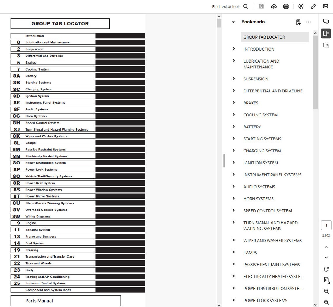 Dodge Durango 1998 2003 Service Repair Maintenance Manual