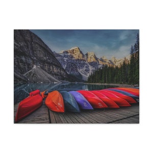 Banff on Canvas Wrap / Canvas Print / Wall Decor / Wall Art / Alberta Canada
