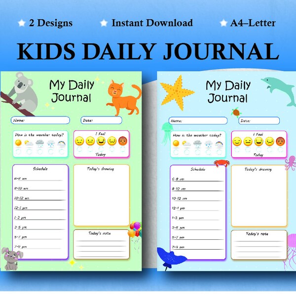 Daily Journal Printable - Etsy