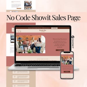 Professional Sales Page Template Design Business Website Drag Drop Simple Edit Strategic Layout Mobile Responsive Marketing Template Sales