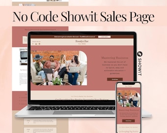 Professional Sales Page Template Design Business Website Drag Drop Simple Edit Strategic Layout Mobile Responsive Marketing Template Sales