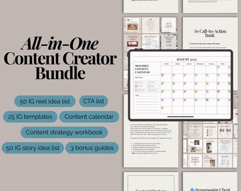 Instagram Template Bundle Social Media Kit Canva Templates Digital Marketing Template Content Planner Calendar Kit Creator Resource Guide