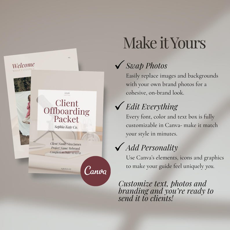 Client Offboarding Template Canva Business Management Tool Digital ...