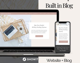 Showit Website Template Design Professional Portfolio Design Business Website Platform Digital Business Coach Website Package Resources Pro