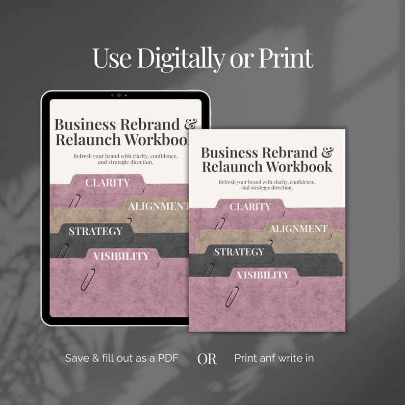 Digital Brand Workbook Template Canva Branding Kit Business Rebrand ...