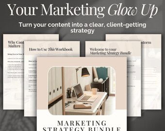 Digital Marketing Bundle Business Strategy Template Canva Marketing Templates Content Strategy Guide Entrepreneur Resource Pack Social Media