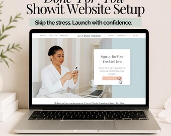 Showit Website Setup Service Professional Web Design Template Business Branding Package Site Launch Offer Marketing for Business Homepage