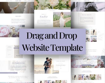 Wedding Showit Website Template Photographer Portfolio Website Design for Photography Minimalist Engagement Photography Marketing Template
