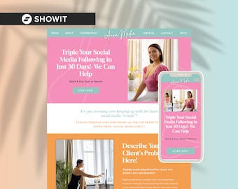 ShowIt Website Template Photography Website Coaching Template Business Coach Website Design Custom Web Design Template Blogger Website Theme