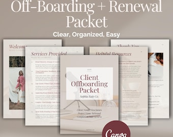 Client Offboarding Template Canva Business Management Tool Digital Brand Package Design Professional Service Consultant Guide Customizable