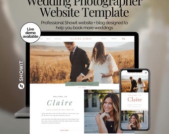 Wedding Photographer Website Template Showit Event Marketing Template for Photography Web Design Portfolio for Wedding Photography Bridal