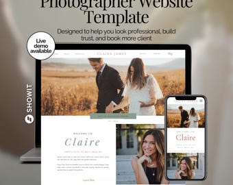 Photographer Showit Website Template Photography Business Bundle Mompreneur Content Creator Website for Small Business Marketing Strategy
