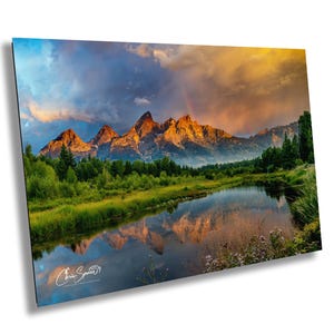 Rainbow over Teton National Park | Schwabacher Landing | Iconic Location
