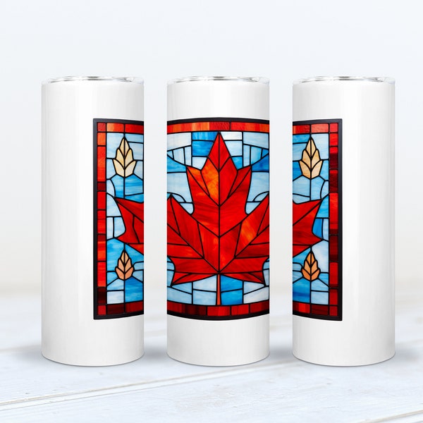 Canadian Maple Leaf Stained Glass Etsy