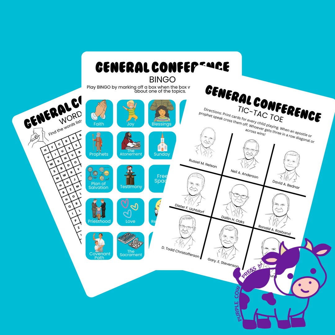 The Super Fun General Conference Packet - Etsy