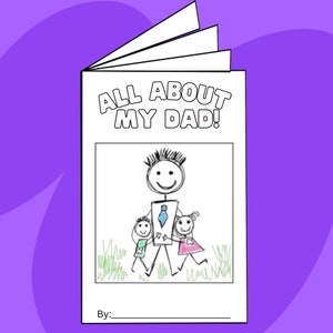 All About My Dad Foldable Mini Book