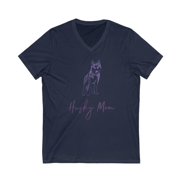 Ultimate Husky Mom V-Neck Tee - Celebrate Your Furry Bond