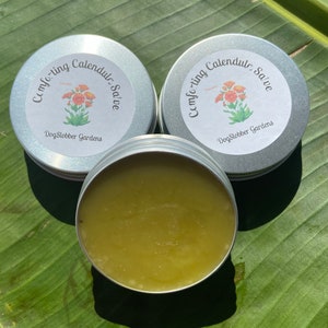 Calendula Salve for skin conditions such as eczema, dermatitis, psoriasis or dry skin