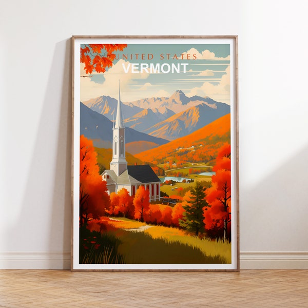 Vermont Wall Art Etsy