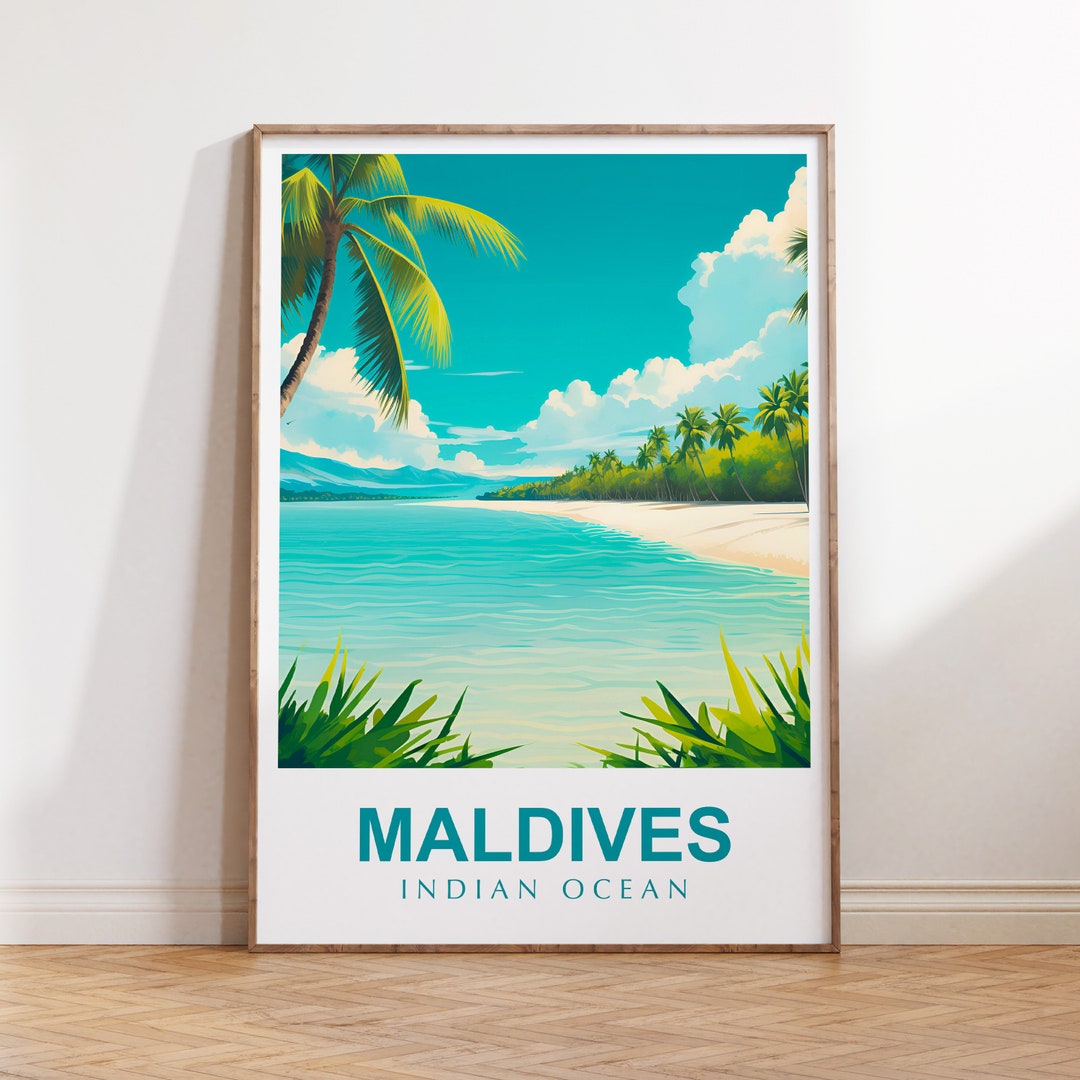 MYSOMY Make-up-Tasche 'Go To Maledives' – Wasserabweisende Kosmetiktasche Als Reisegeschenk Oder Souvenir