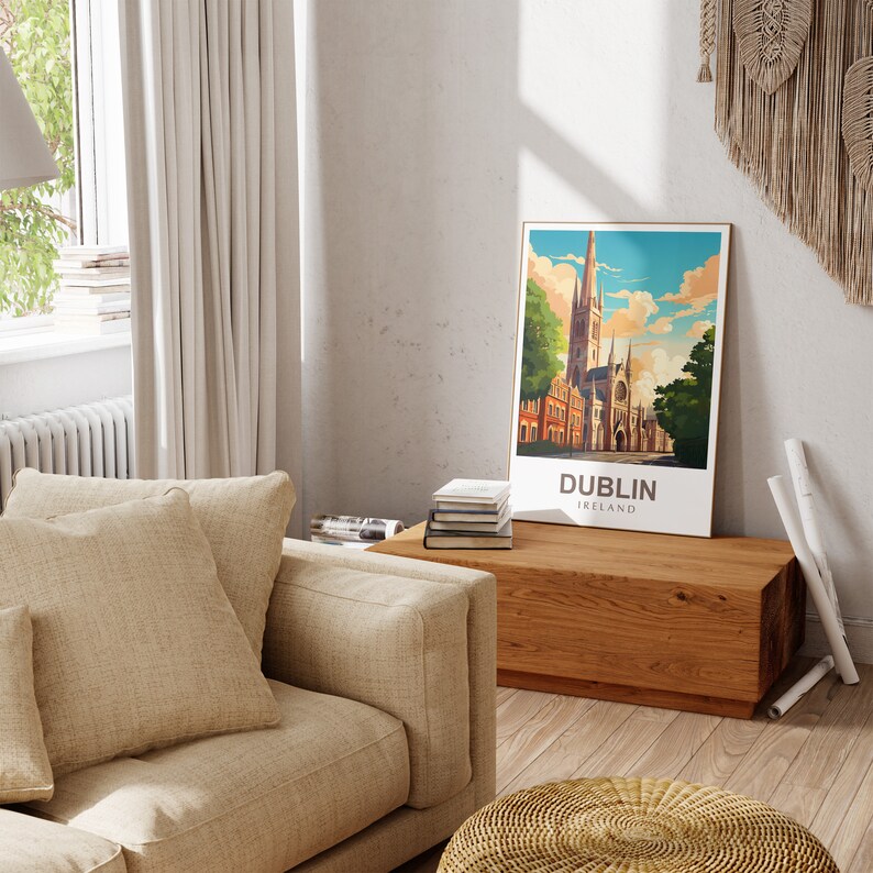 Dublin Travel Print, Dublin Irland Wandkunst, Dublin Poster Print