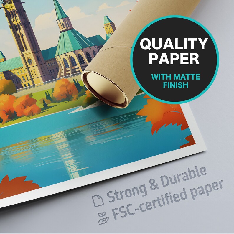 Ottawa Travel Print, Ottawa Poster, Ottawa Wall Art, Ottawa City Canada