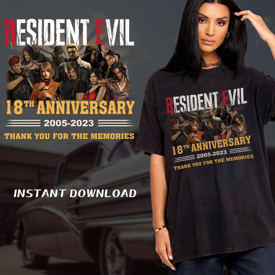 Resident Evil Anniversary PNG Resident Evil Vintage Homage - Etsy