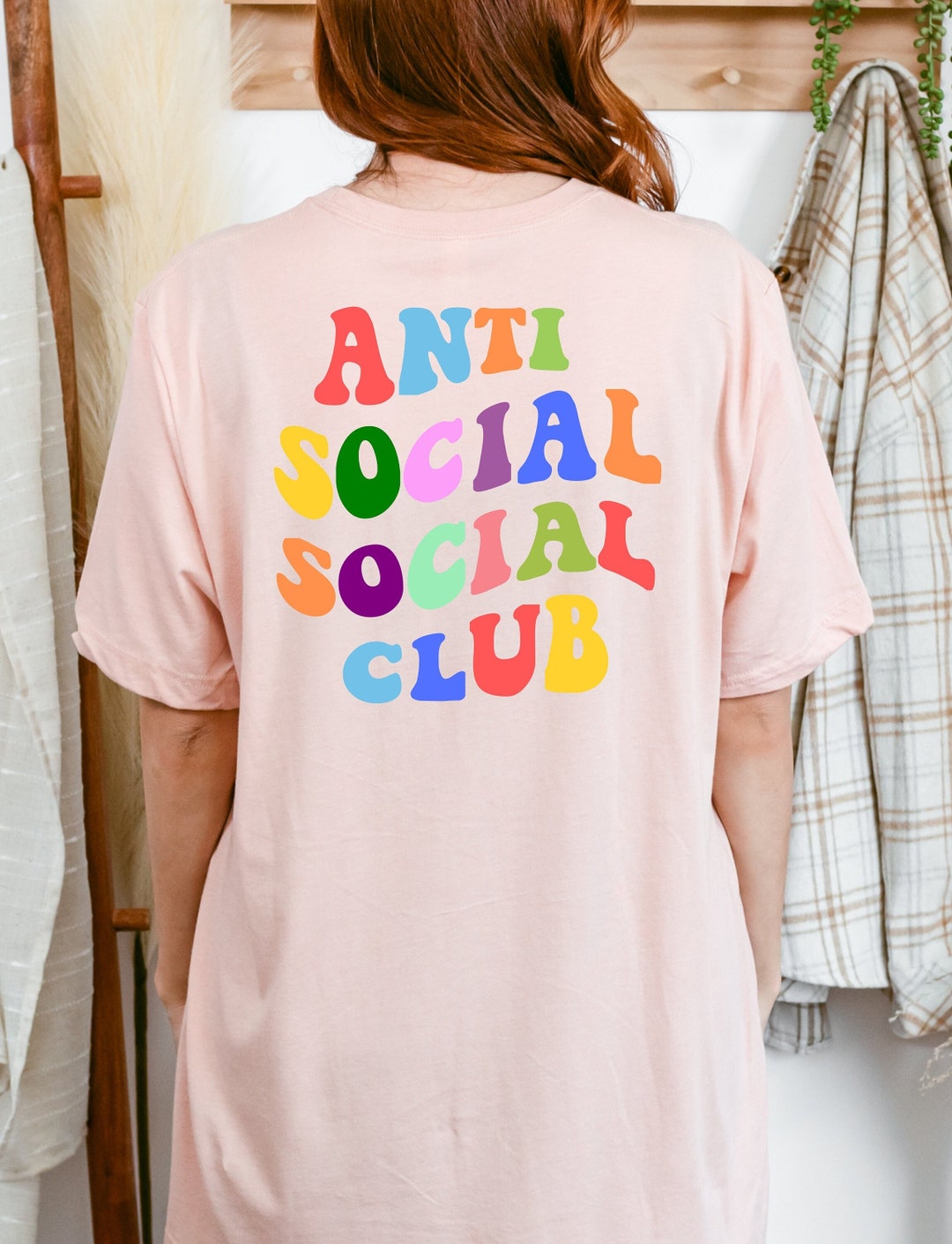 Anti Social Club Shirt Aesthetic Tshirts Trendy Tshirts - Etsy