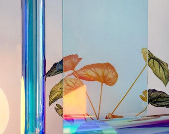 Schillernder Regenbogen-Fensterfilm, Einweg-Reflektierende Sichtschutzfolie