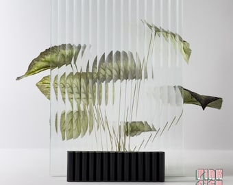 Reeded Glass Self-Adhesive Screen - Trendy DIY Home Decor & Thoughtful Gift for Interior Design Enthusiasts