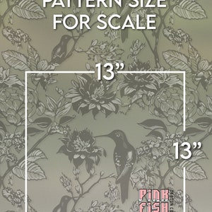 Hummingbird Pattern Frosted Film Beautiful Window Privacy Solution ...