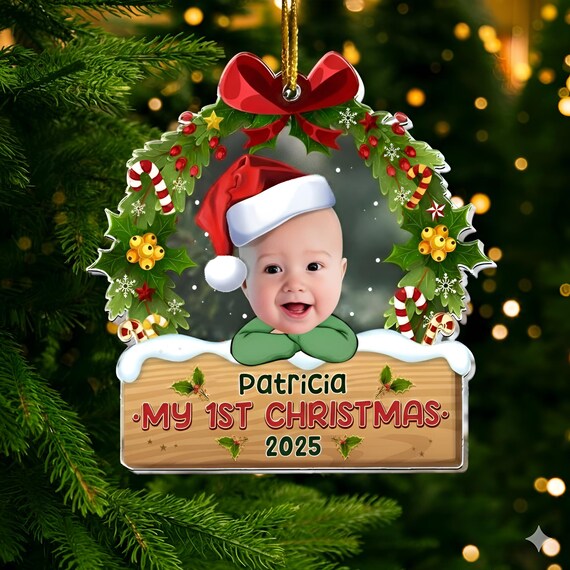 Adorno Personalizado De La Primera Navidad Del Bebé 2025