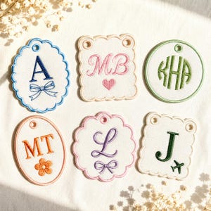 Baby Basket Applique Shapes Instant Download l Scalloped Tag Embroidery Design l In The Hoop Embroidery File Bundle